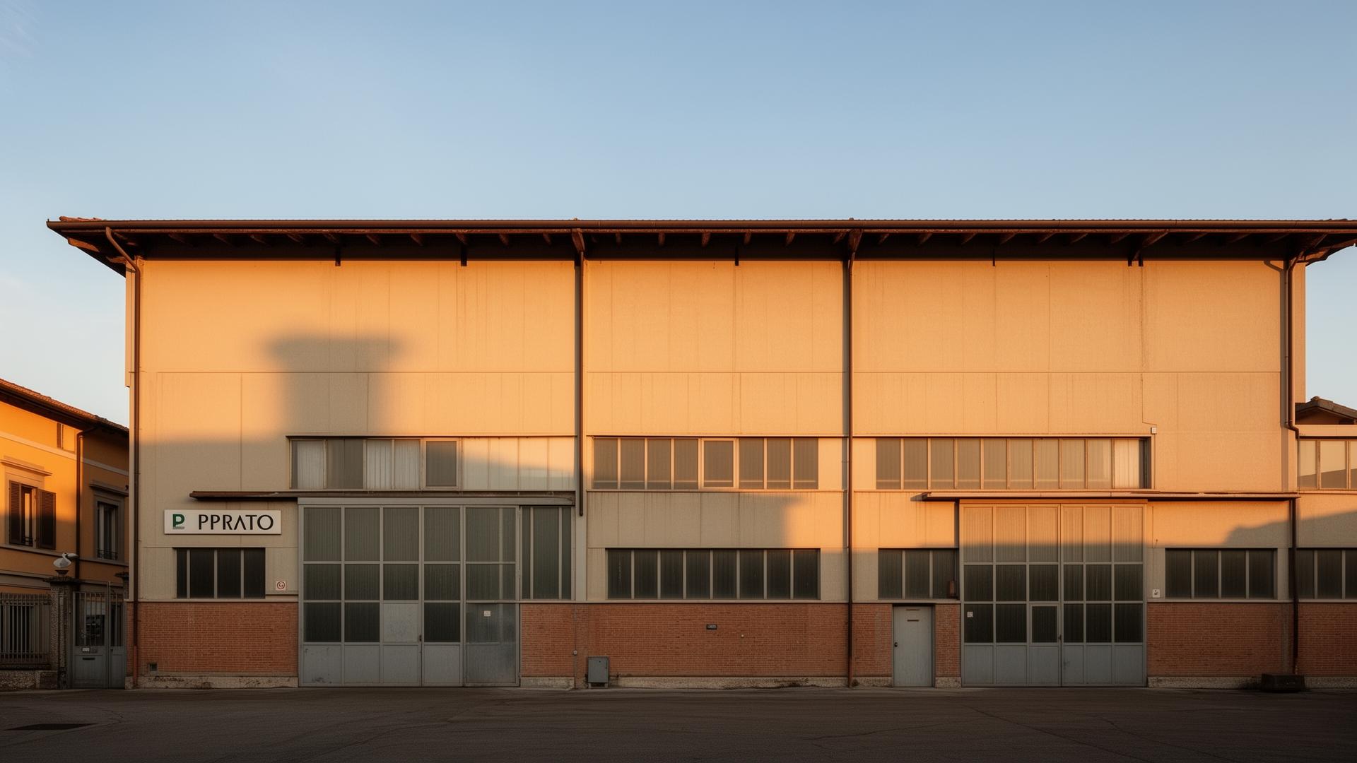 Globaltrade di Linsen mill exterior, Prato, Italy